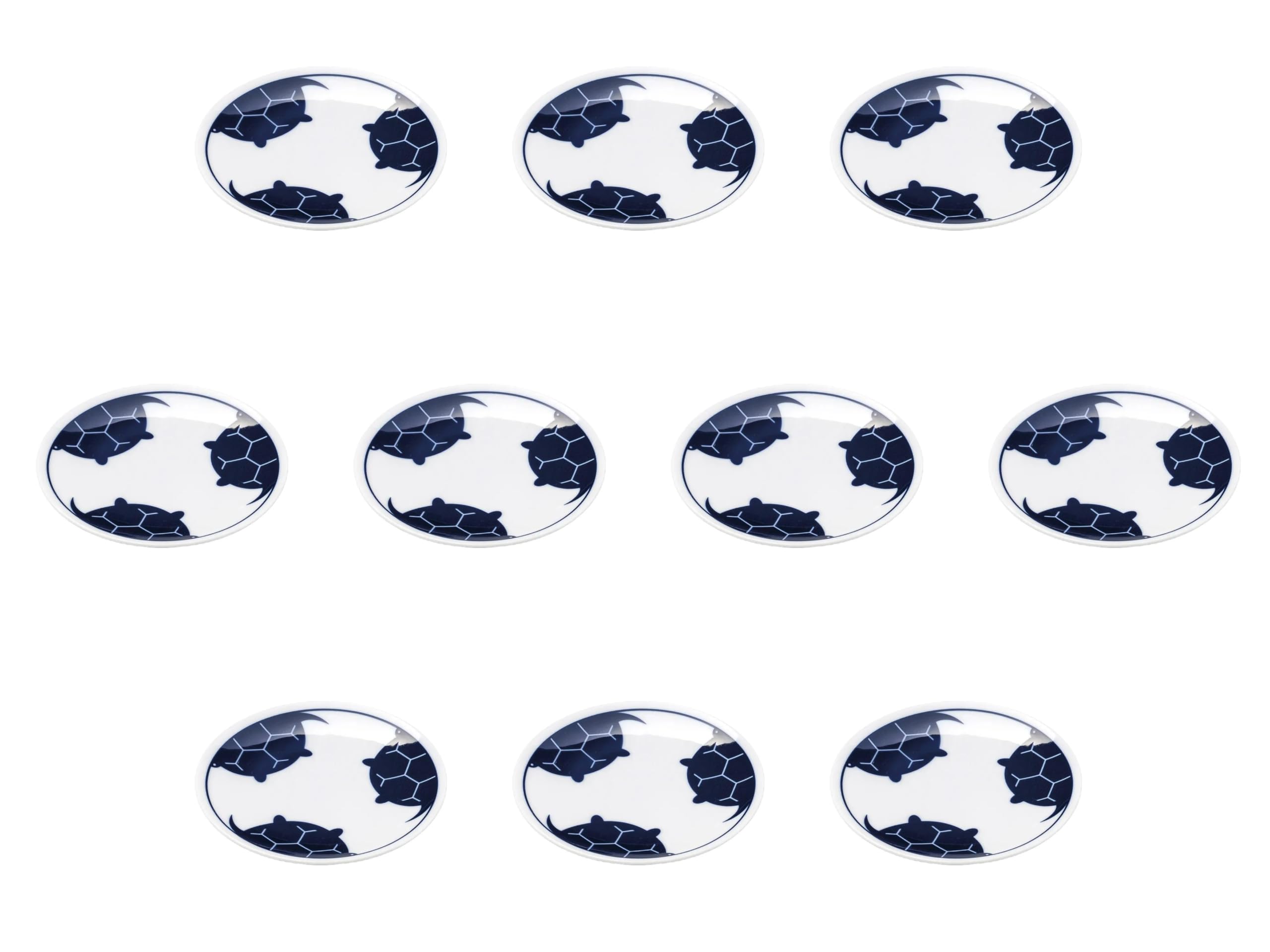 

Set of 10 Engimon Turtle Small Plates x Side Plates Setomonohonpo [12.2 1.5 cm]