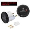 Quartz Hour Meter, 12-36V DC AC Mechanical Round Hour Meter Waterproof Hour Gauge for Boat Auto Snowmobile Lawn Tractors Generators Car Truck Engine