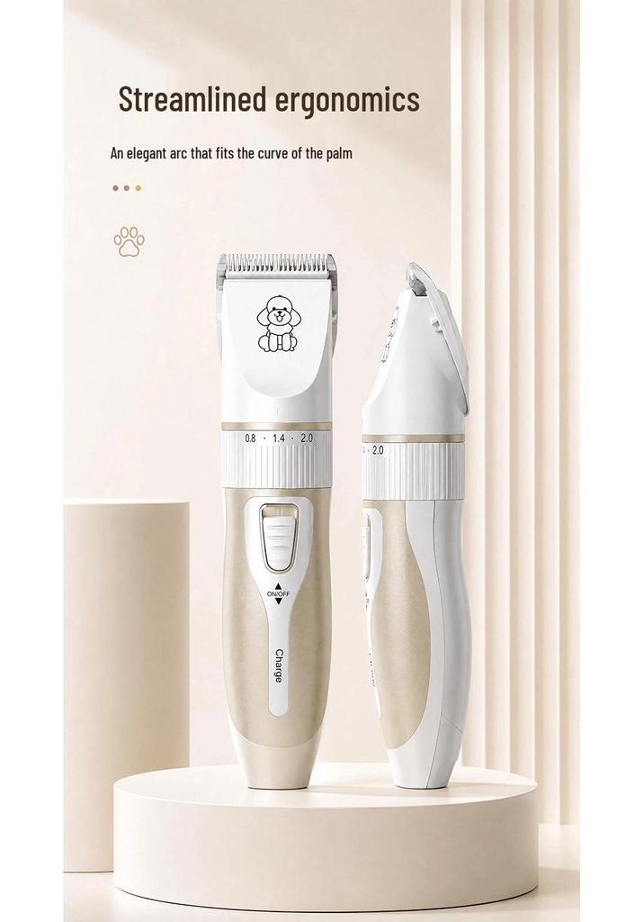 Lithium Battery Pet Hair Clipper - Low Noise, Skin-Safe Trimmer for Cats & Dogs