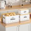 Ventilated Potato Storage Box, Breathable Kitchen Vegetable Keeper Bin, Pantry Organizer Container for Countertop and Cabinet