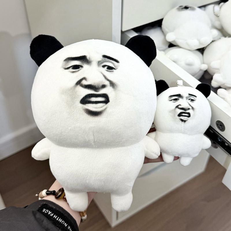 1020Cm Funny Emotion Animal Plush Toy Stuffed Kawaii Cow Panda Small Plushie Gift