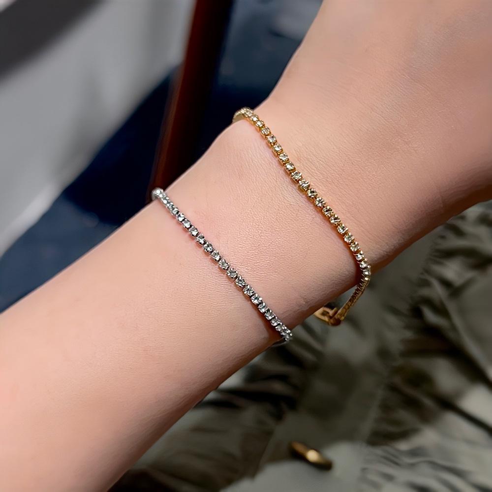 

High-End Sparkly Zircon Couple Bracelets - Niche Design, Ins Style