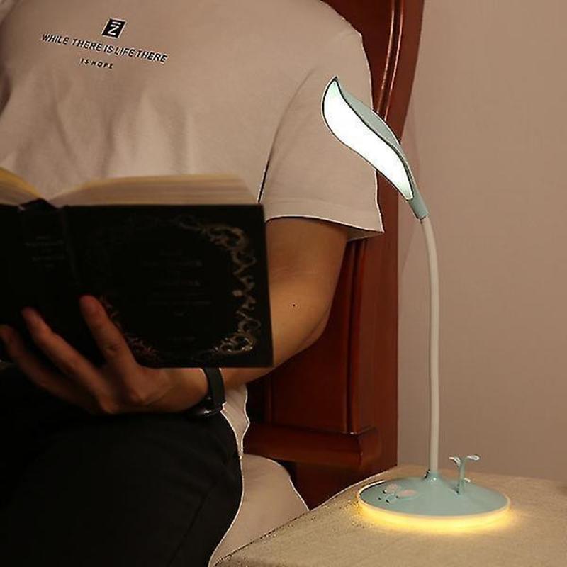 Night Lights Ambient Brightness USB Brightness Eye Protection Students Reading Desk Lamp Blue