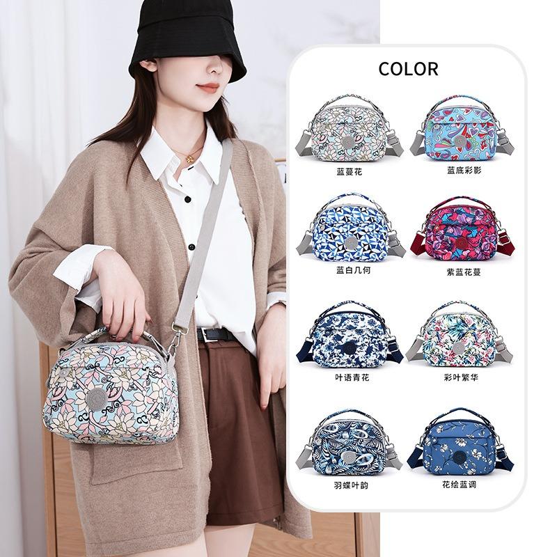 Modische bedruckte Schultertasche neu Mehrfachfach lässiger Trend Umhängetasche Nylon vielseitige Tasche Damen