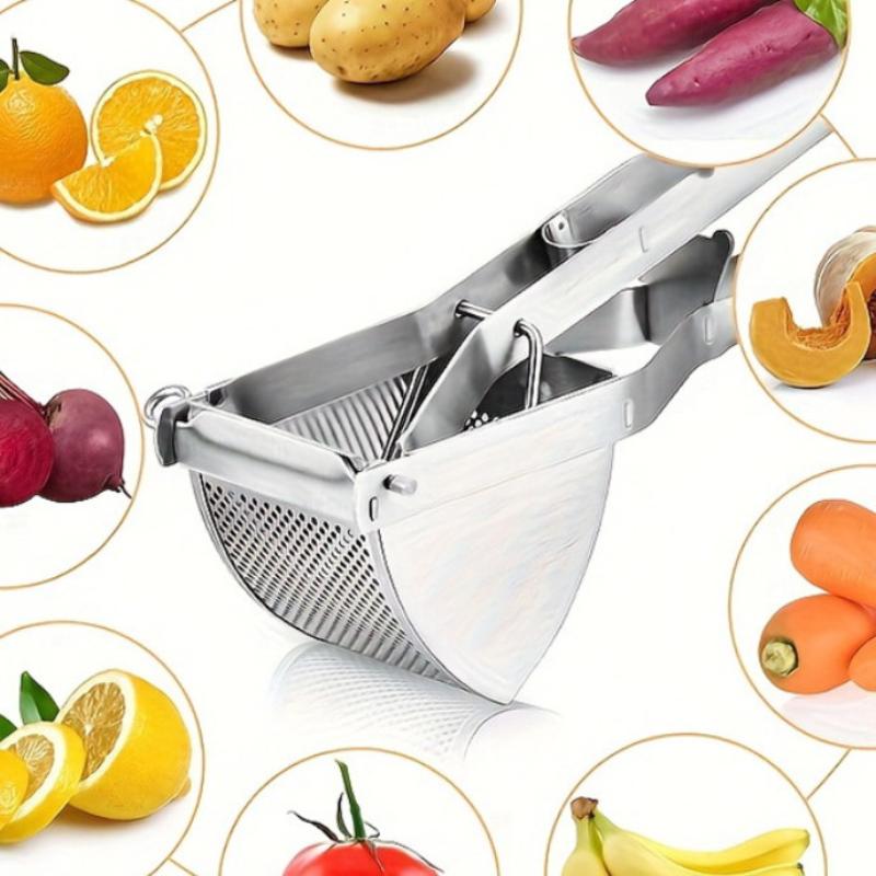 Schiacciapatate Manuale in Acciaio Inossidabile Senza BPA per Cibo per Bambini Frutta Verdura Spremiagrumi Gadget da Cucina per la Casa