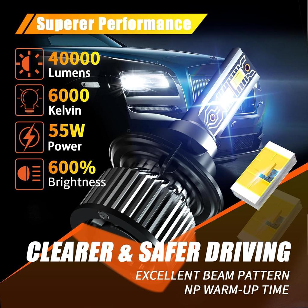 Compatible For GMC Yukon 2007 2008 2009 2010 2011 2012 2013 2014 Fog Light Bulb,Pack Of 4