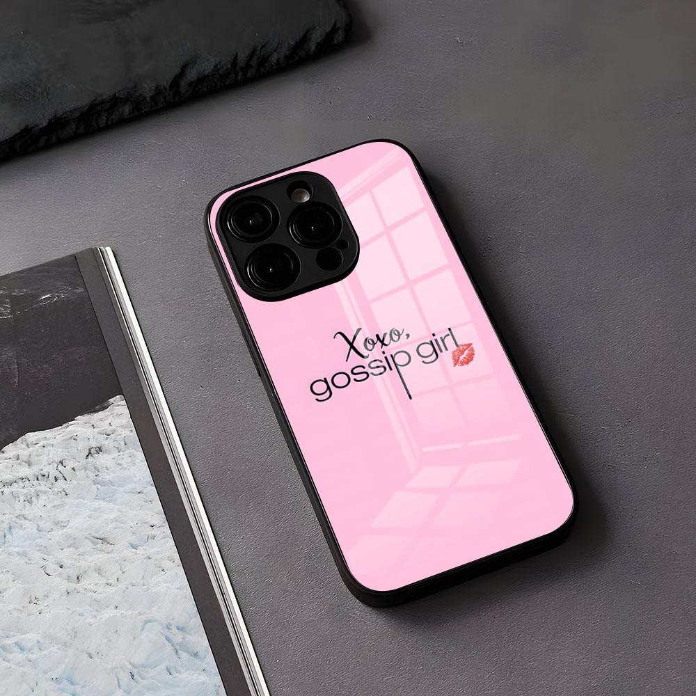 TV G-Gossip-G-Girl Phone Case For IPhone 17 Air 16 E Pro Max 15 14 13 Mini 12 Pro 11 Max Plus Black Glass Cover