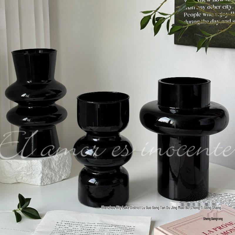 Elegant Glass Vintage Flower Vase for Living Room