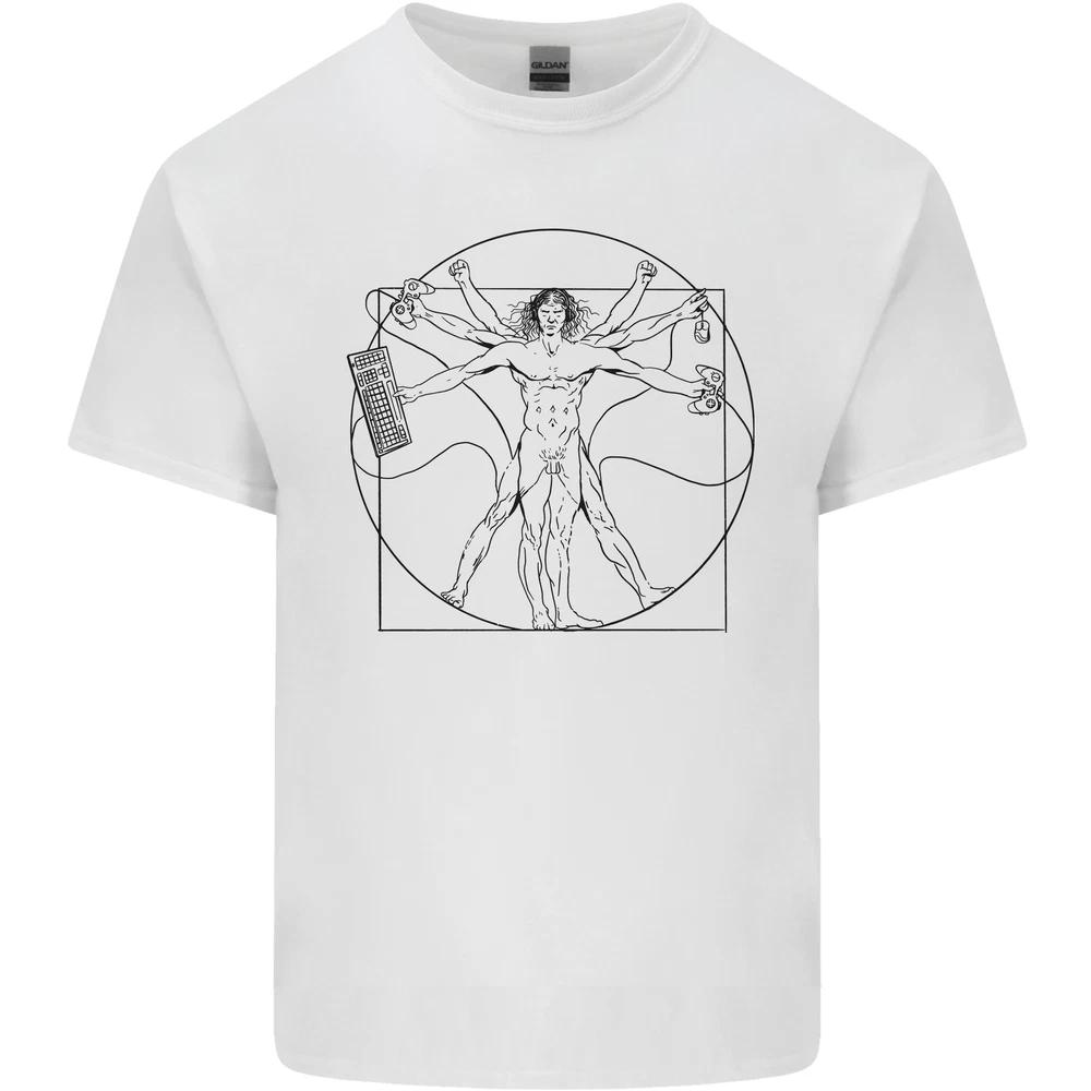 Gaming Vitruvian Gamer Funny Video Games Unisexs Light Cotton TShirt S