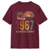 Retro 1967 59th Birthday 59 Years Old T-Shirt Summer 100 Cotton T Shirts For Mens Popular Tee Shirt Short Sleeve Y2K Funny Tees