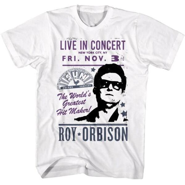 Roy Orbison artwork white T-shirt All sizes UNISEX S to 5XL XZ928 Unisex T-Shirt S