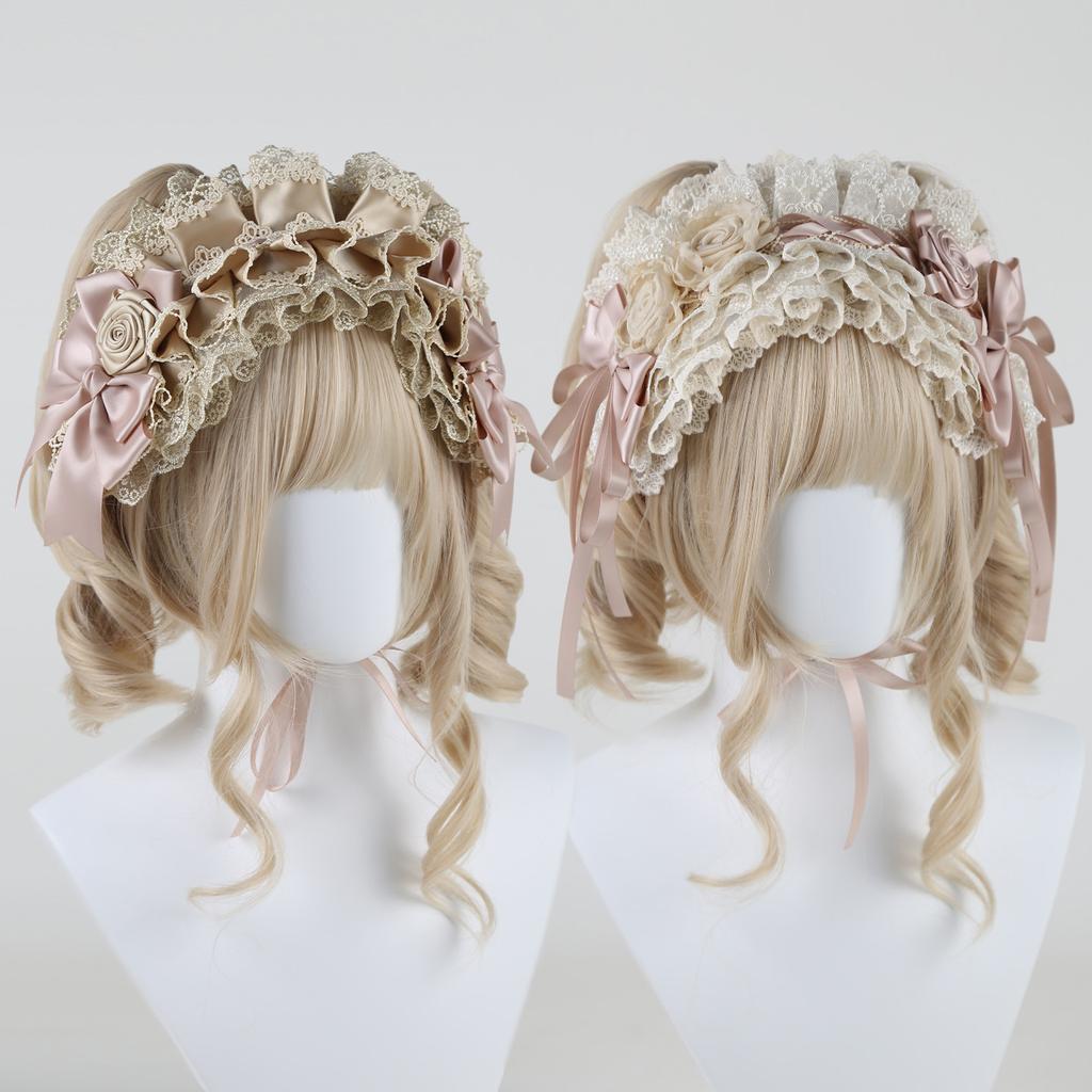 Champagne Headband Pill Top Hat Doll Lolita Headdress Original Handmade Lolita Headdress
