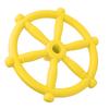 Pirate Ship Wheel Toy Steering Wheel for Treehouse Outdoor Playhouse Backyard Playset Swing Set Playground Accessories Attachments Yellow