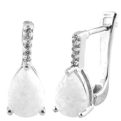 Silver Earrings with Opal 1.51ct (1203729)