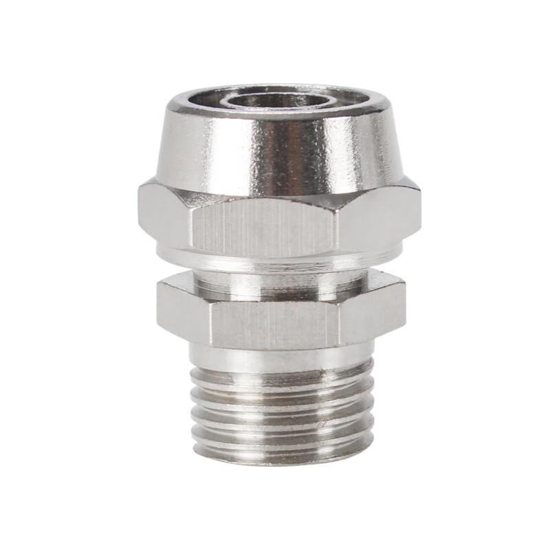 Nickel-Plated Copper Quick-Twist Straight Connector