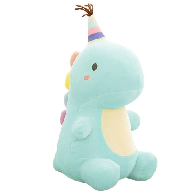 

Плюшевая игрушка Динозавр Простая Милая Подушка Декорация комнаты Подарок для детей синий