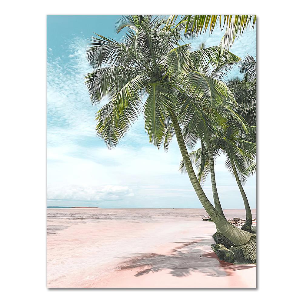 Pink Sea Beach Shell Pineapple Hammock Nordic Posters And Prints Wall Art Canvas PaintingWall Pictures For Living Room Decor