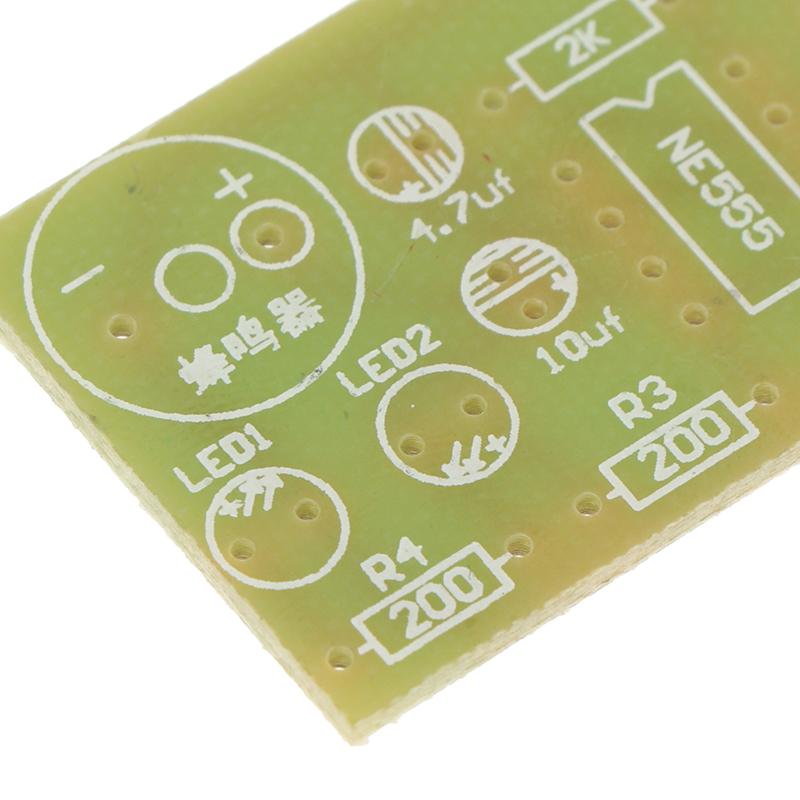 Ne555 Diy Kit Led Flasher & Signal Generator Circuit With Pcb For Electronics Education & Solder Practice