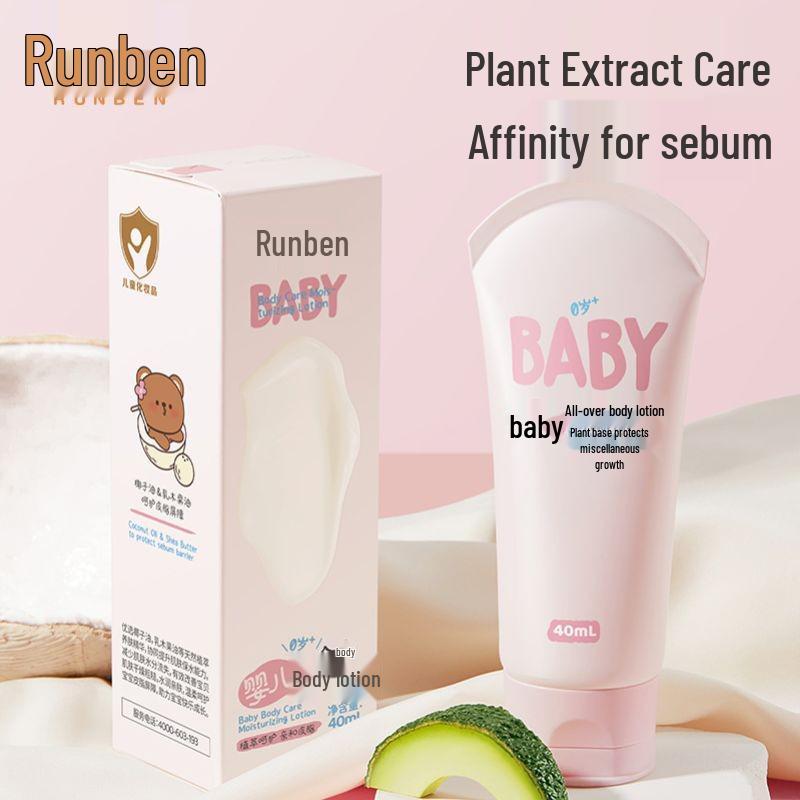 Runben Baby Moisturizing Lotion for Face & Body - Nourishing Care for Newborn & Kids, Spring/Summer Formula