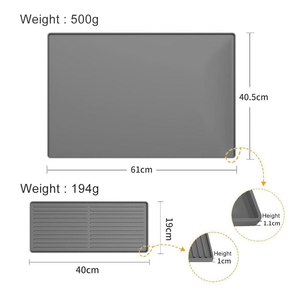 Silicone Coffee Mat  3-In-1 Coffee Bar Mat Multi-Functional Nonslip Coffee Machine Dishwasher  Protector Coffee Bar Accessories