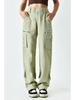 Retro French Wide-Leg Women's Cargo Pants with Multi-Pocket Design - European & American Style, Casual and Loose Fit