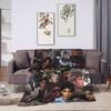 80s Ralph Macchio Limited Flannel Blanket  Super Soft Throw Blanket for Couch Chair Camping Trend Bedspread Sofa Bed Cover