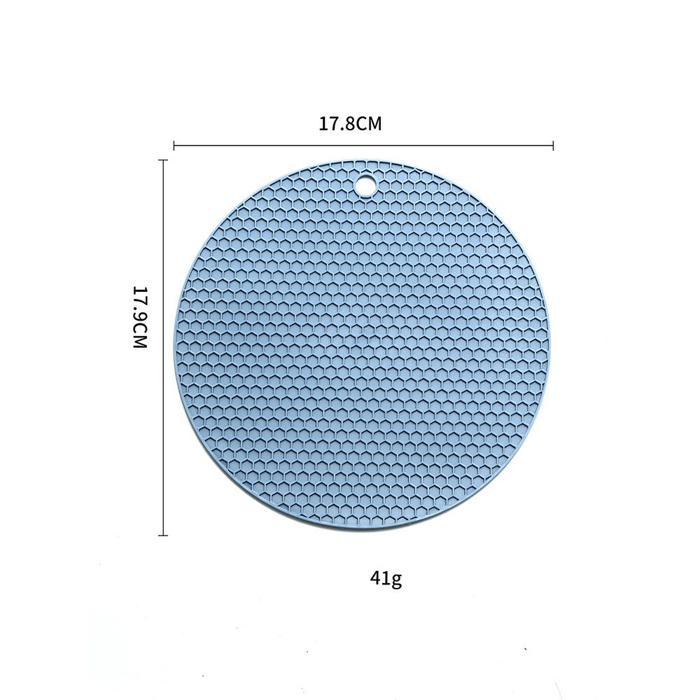 Silicone Honeycomb Heat-Resistant Non-Slip Pot Mat - Easy Clean & Anti-Scalding Placemat.