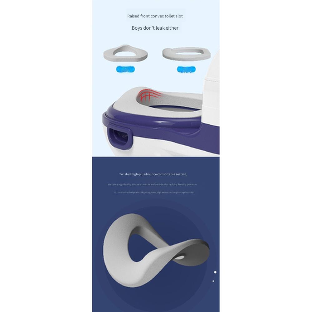 Kids Simulation Potty Toilet, Enlarged Baby Training Toilet for 0-3 Years Old, Boys Girls Potty Basin for Toilet Training