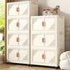 Foldable Multi-Layer Storage Cabinet for Clothes, Snacks, Books, and Toys