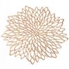 Simple Mesh Flower Placemat European Style  Gold PVC Hollow Coffee Dining Table Decorative Mat Steak Tray Mat Coaster