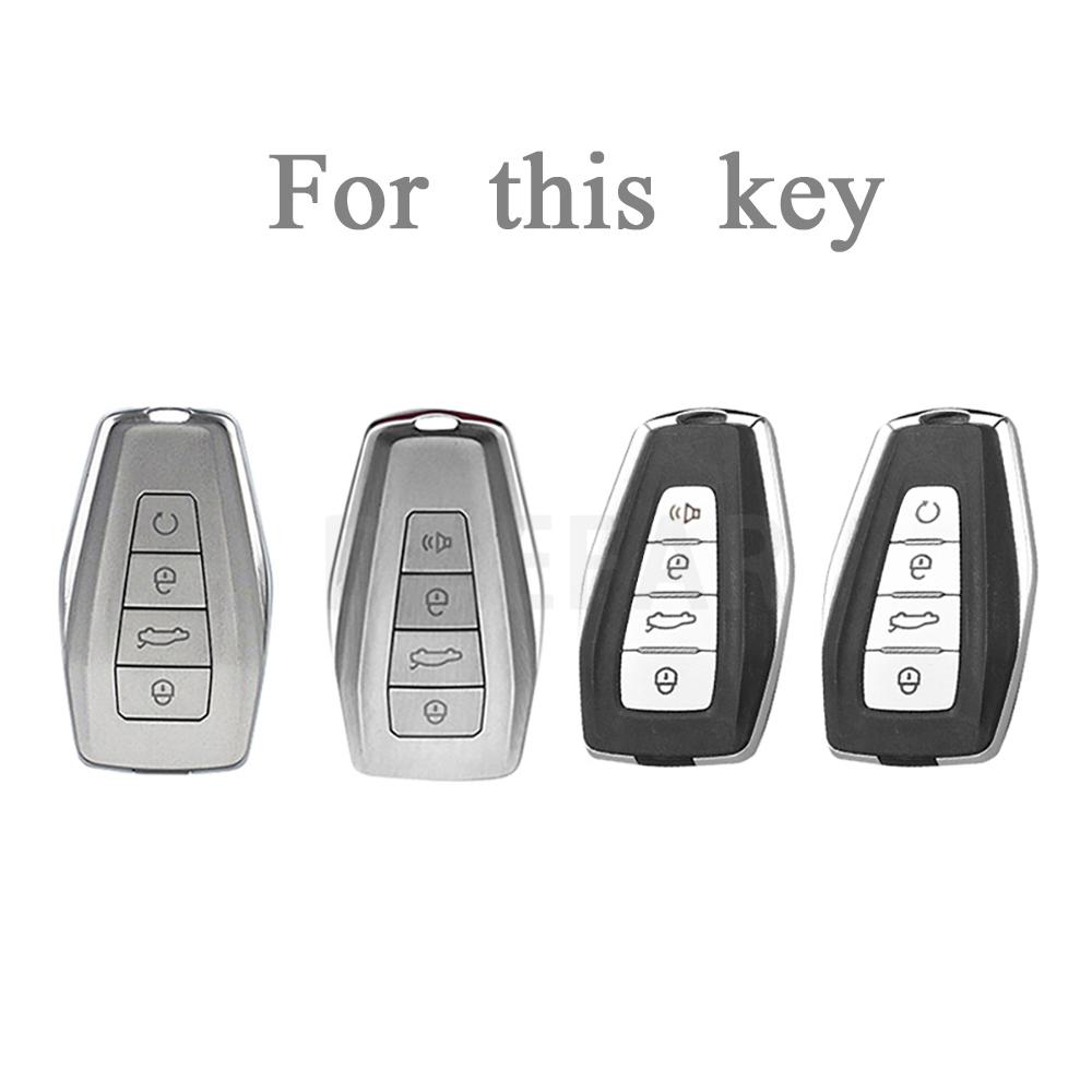 TPU Car Remote Key Case Cover for Geely Emgrand X7 EX7 Coolray 2019 - 2020 Auto Styling Holder Shell Fob Accessories