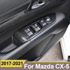 For MAZDA CX-5 CX5 2017 2018    Inner Door Armrest Car Window Switch Adjust Panel Cover Trim Modification Sticker