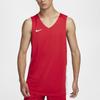 Nike Color Block Breathable V-Neck Sleeveless Basketball Jersey Men tops University-Red HF0519-657