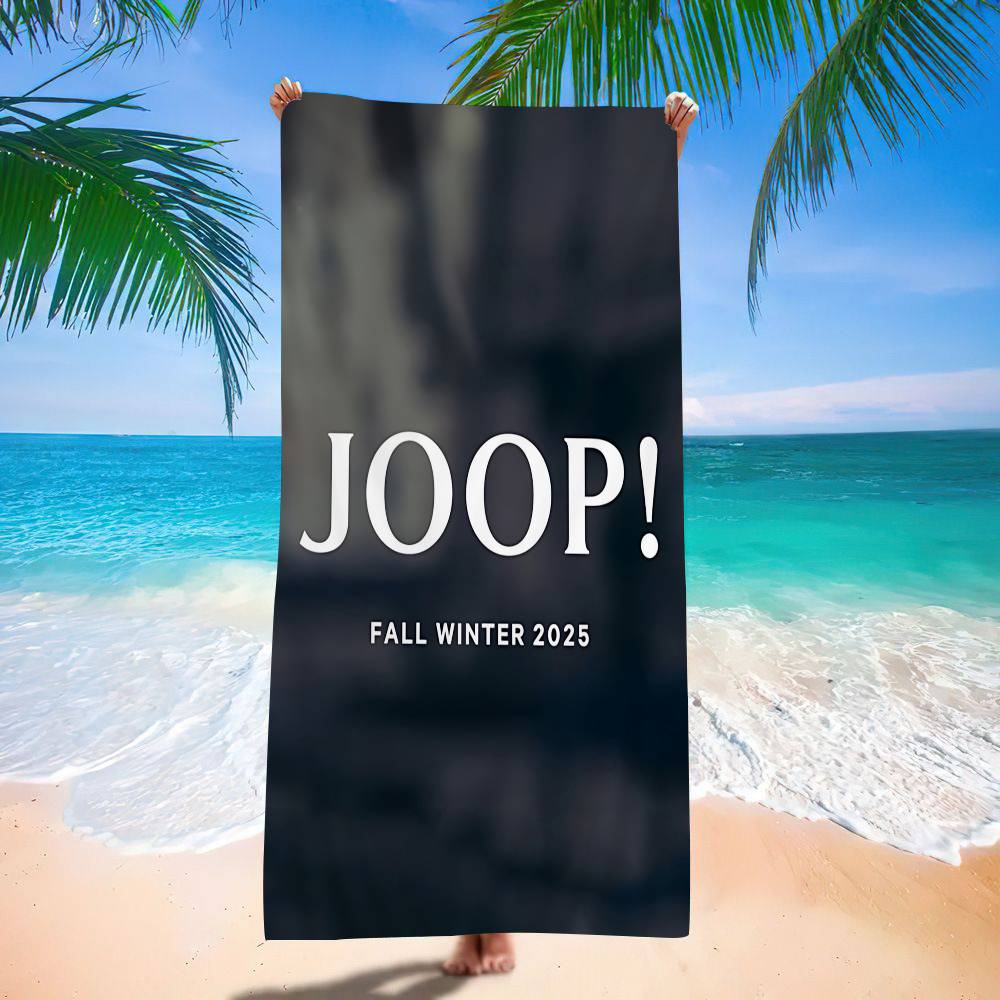 Mode Logo J-Joop.png Mikrofaserdecke Schnelltrocknende Strandtücher Übergröße Druck Super Saugfähige Pooltuchdecke