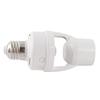 Infrared Motion Sensor Light Socket Energy Saving LED 60W E27 Screw in Motion Activated Light Bulb Holder for Home Use