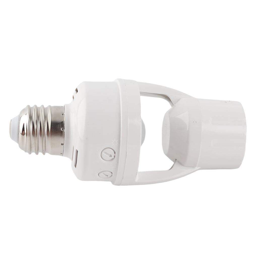 Infrared Motion Sensor Light Socket Energy Saving LED 60W E27 Screw in Motion Activated Light Bulb Holder for Home Use