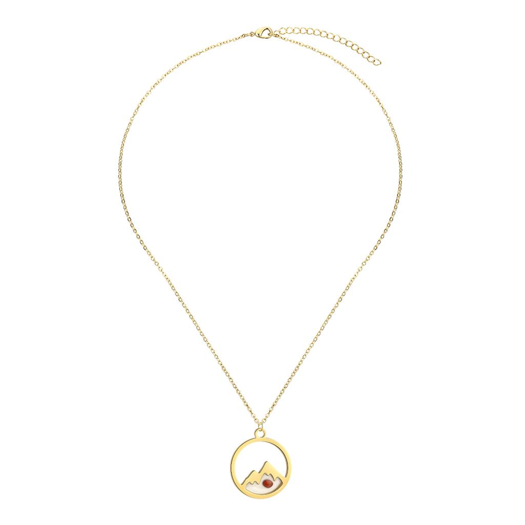 Kinitial April Mother's Day Gift Stainless Steel Delicate Mustard Seed Necklace, Move Mountains, Christian Jewelry, Mustard Seed