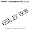 3D ABS Car Rear Trunk Letters Emblem Badge GLE 63 GLE 53 GLE 43 Glossy Black Chrome Decal Sticker For Benz W166 W167 Accessories