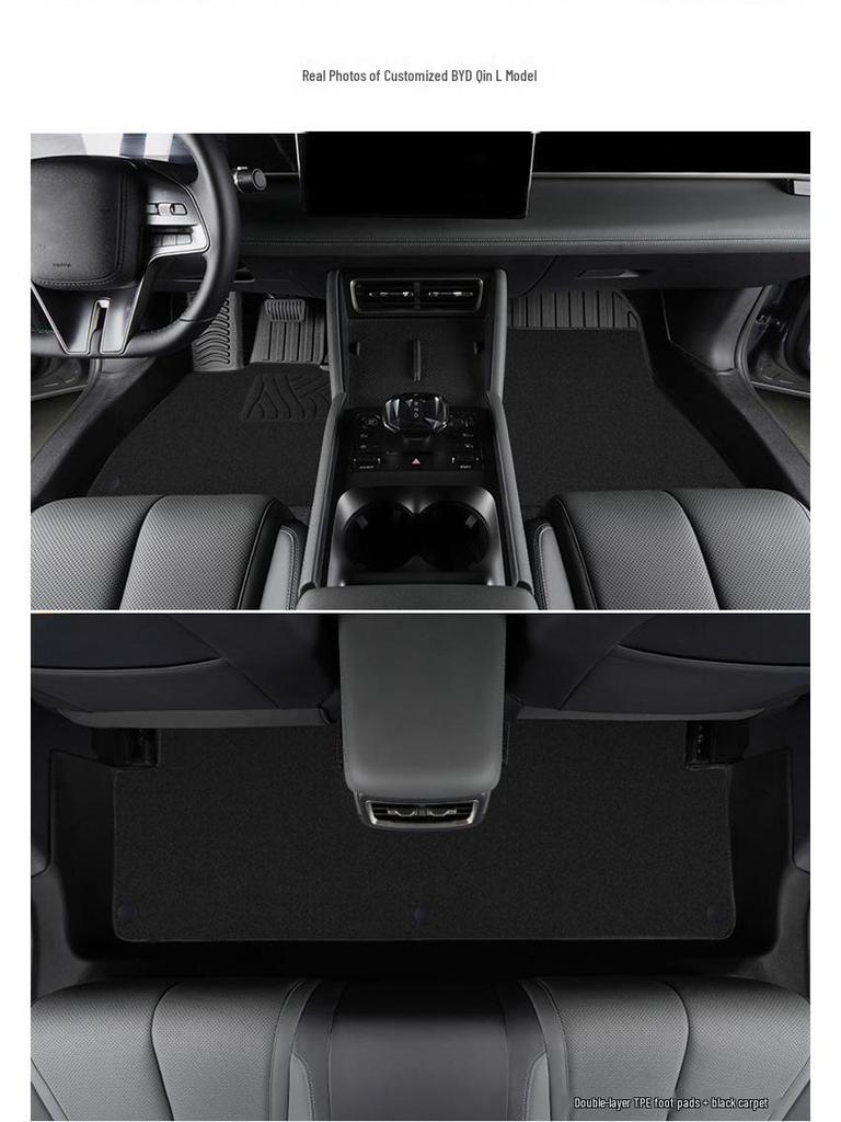 BYD Qin L 2025 Model TPE Fully Enclosed Floor Mats & Door Sill Package