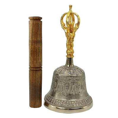 Sino Om Tibetano de Bronze Feng Shui Vastu Meditação Som Cura, Presente Espiritual para Casa, Escritório Decoração de Templo Positividade Budista Calma Relax