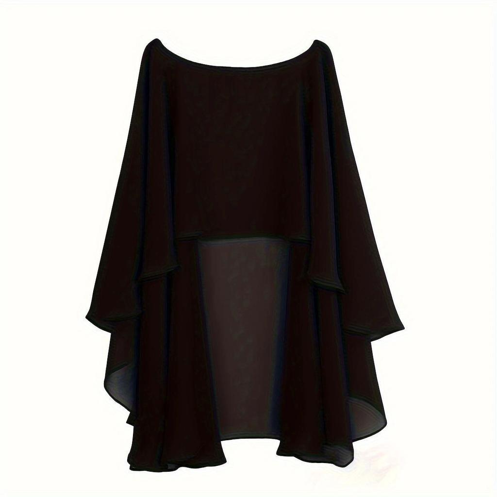 Nuova Sciarpa Lunga in Chiffon Sottile Monocolore Protezione Solare Traspirante Donna Stola Lunga Disponibile in Più Colori
