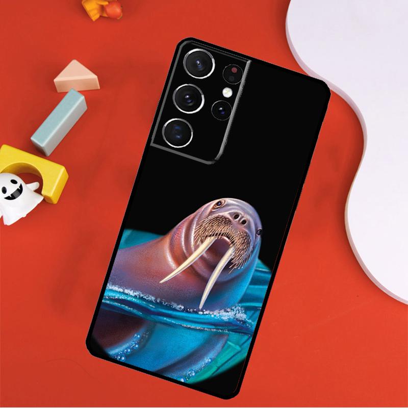 

Милый Чехол для Телефона с Моржом Для Samsung Galaxy S25 Ultra S24 Ultra S9 S10 S20 S21 S22 S23 Plus S24 FE Обложка Galaxy S23