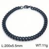Jewelry Side Flat Chain Stainless Steel Chain, Simple Titanium Steel Men's Trend Hip-hop Bracelet Accessories