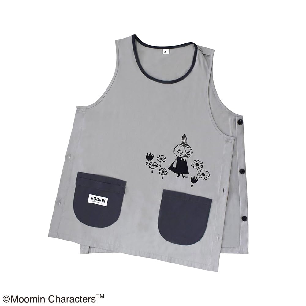 Saint Ladies Moomin Free Size Apron, Gray, ST-IM0063, (M-L)
