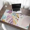 Gaming Mouse Pad and Keyboard Pad Abstract Leaves 120X60 Cm