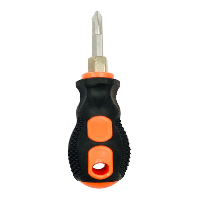 Crystal Stripe Screwdriver Set: Radish Head Phillips & Flathead, Small Screwdriver, Two-Color Handle