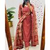 Indian Women Designer Party Wear Top Tunic Kurti Pant Dupatta Set Salwar Kameez SC-2331