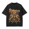 Swiss Fallon Bismarck Movie Rock Band Sabatoned TShirts for Fans Washed Style Tops Men Women Pure Cotton Oversized Tees Clothes