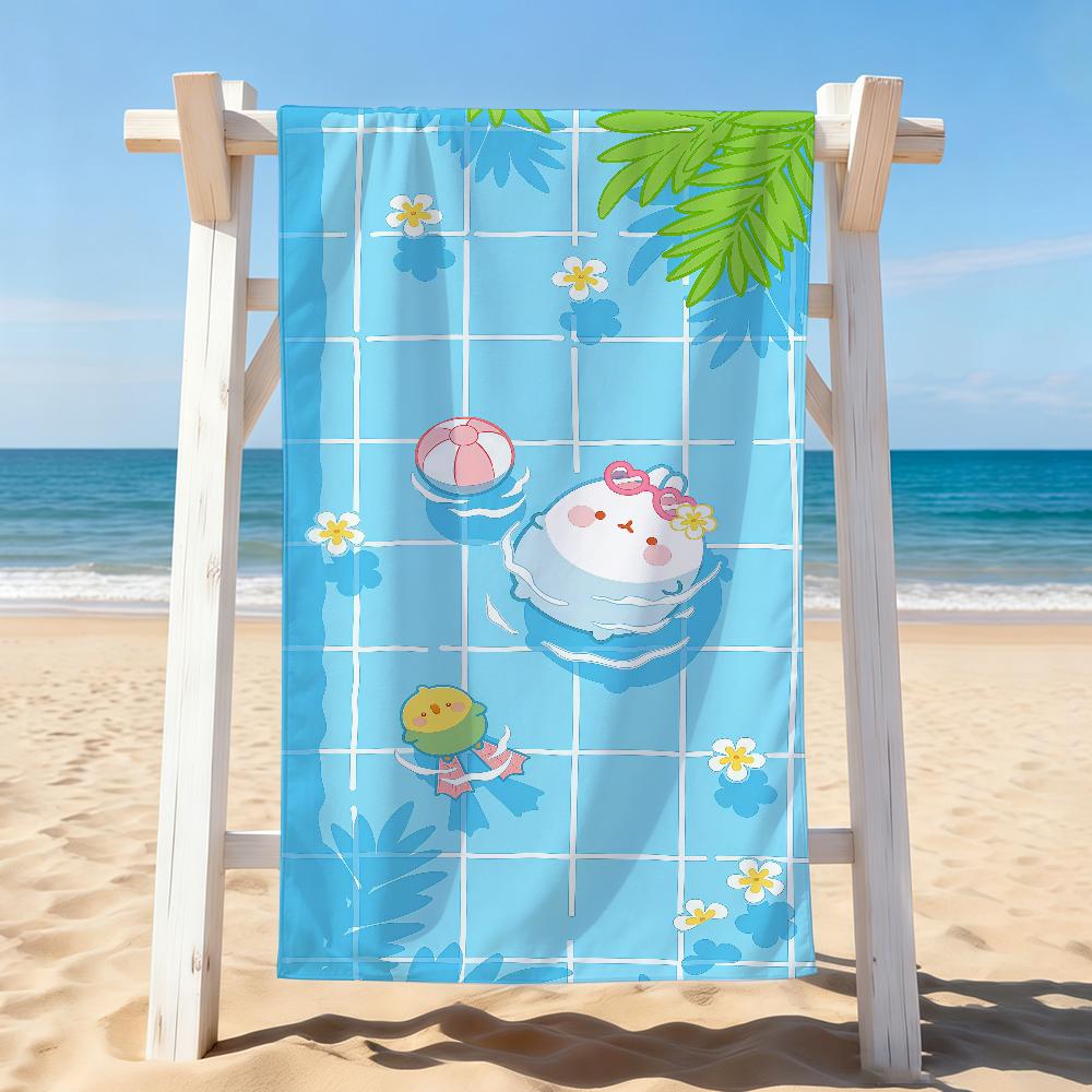 Cartoon cute M-MolangS Towel Drying Bath Towel Applicable To Light Swimming Camping Yoga Beach Out