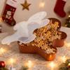 1/2Pcs Christmas Serving Tray with Lid Snacks Cookies Cosmetics Stationery Holiday Container Festive Gift Organizer